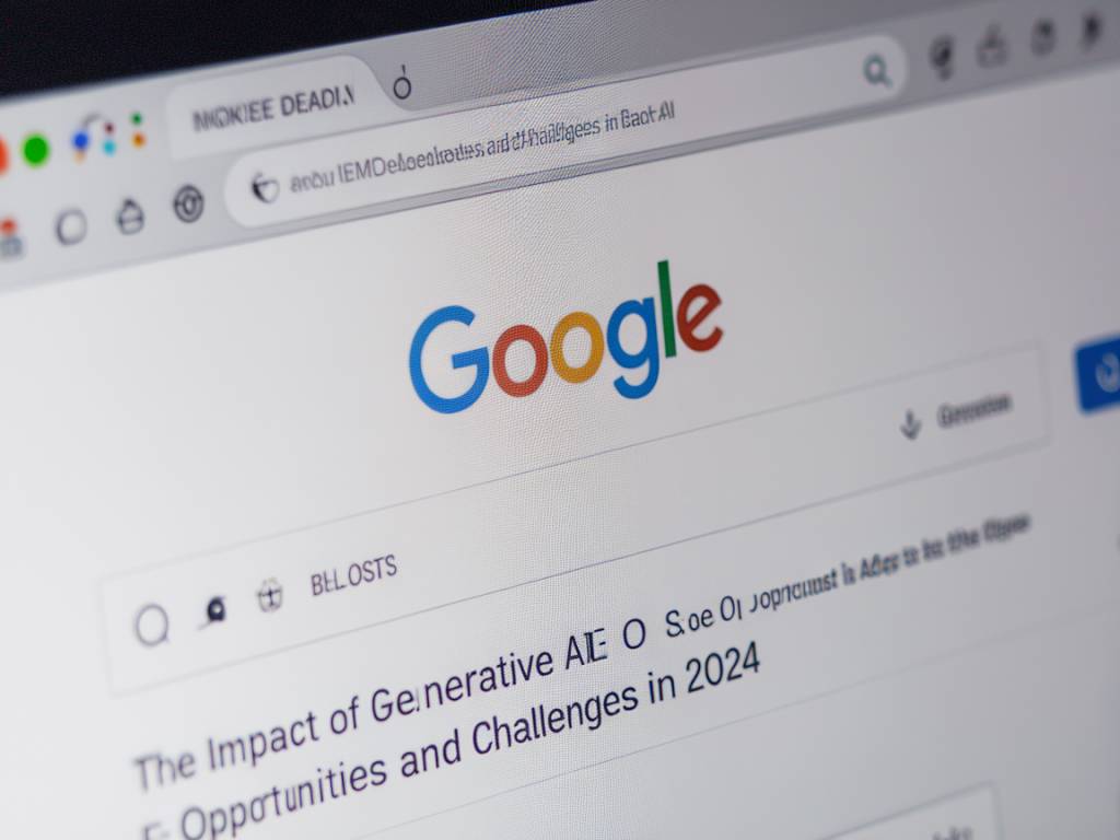 « L’impact de l’intelligence artificielle générative sur le SEO : opportunités et défis en 2024 »